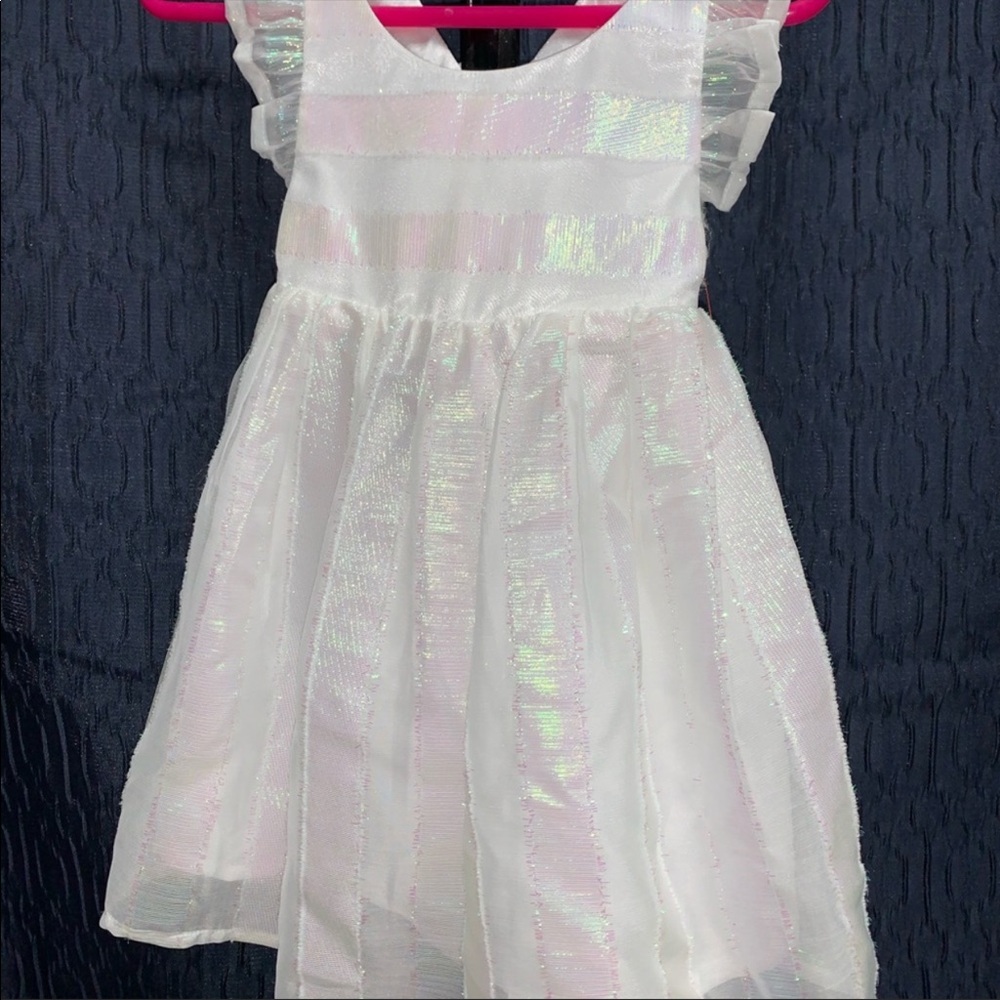 5T white girls dress